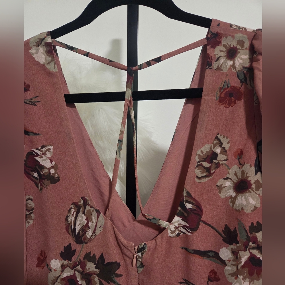 Joyfolie Crystal Dress In Pink Floral. NWT. Size Small - Picture 5 of 6